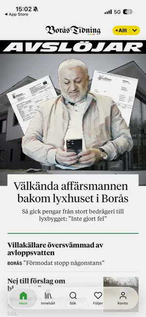 Borås Tidning screenshot 2