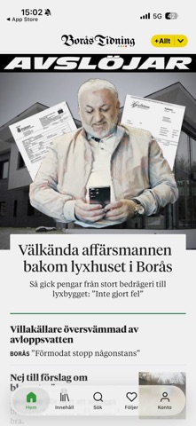 Borås Tidning screenshot