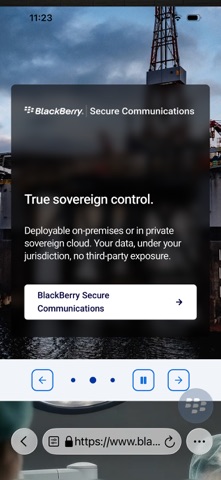 BlackBerry Access iPhone screenshot