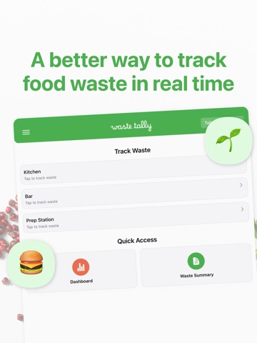 Waste Tally - For Restaurants iPad screenshot