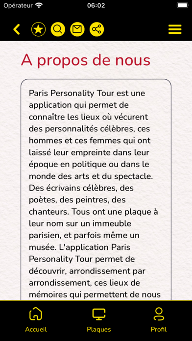 Paris Personality Tour Screenshot