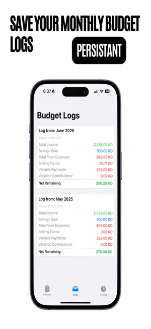 Easy Monthly Budget screenshot 2