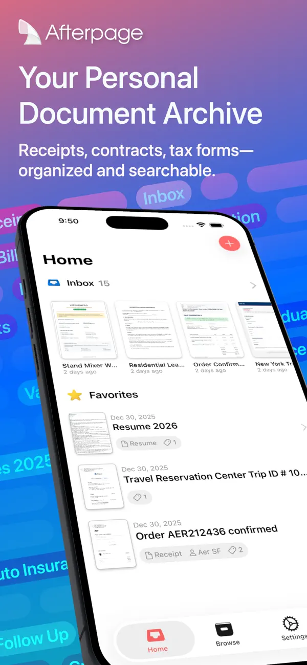 Screenshot #1 pour Afterpage: Go Paperless