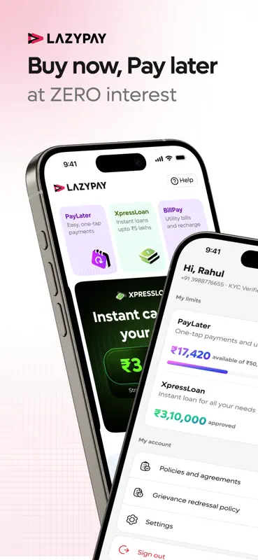 LazyPay: Loan App & Pay Later screenshot 1 of 8