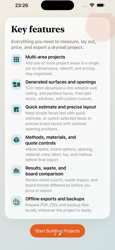 Drywall Project Takeoff screenshot 7 of 8