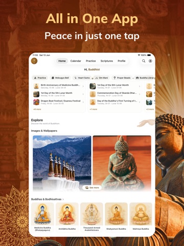 Om Mani – Global Buddhism iPad screenshot 2