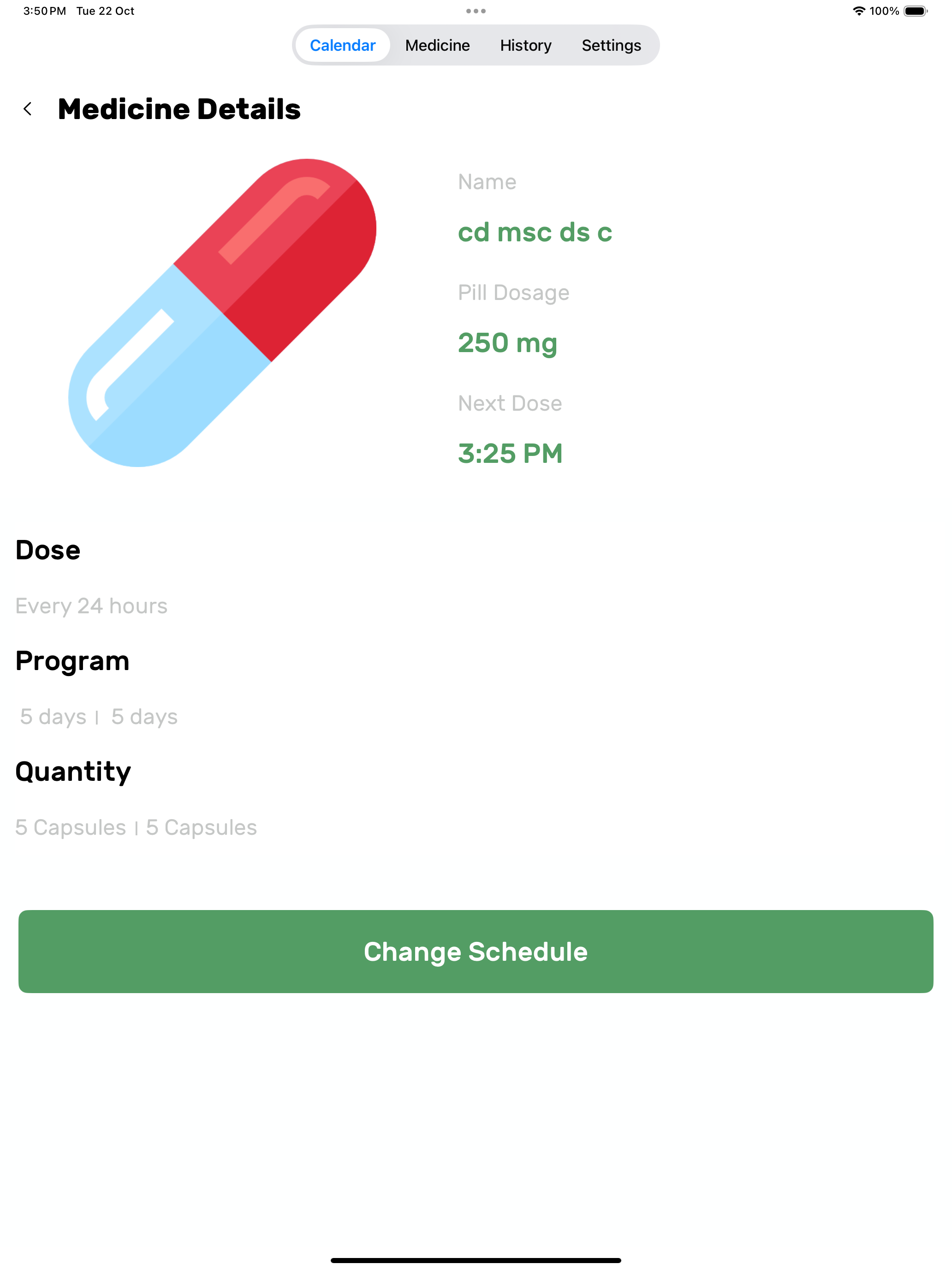 Pill Reminder ◐