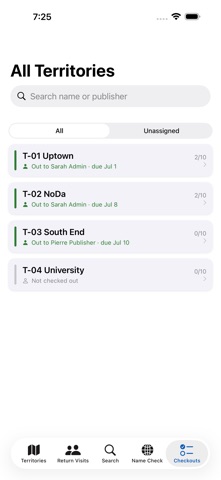 FLTM: Territory Manager iPhone screenshot