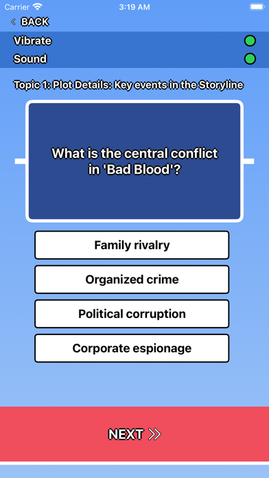 Screenshot #2 pour Bad Blood Trivia