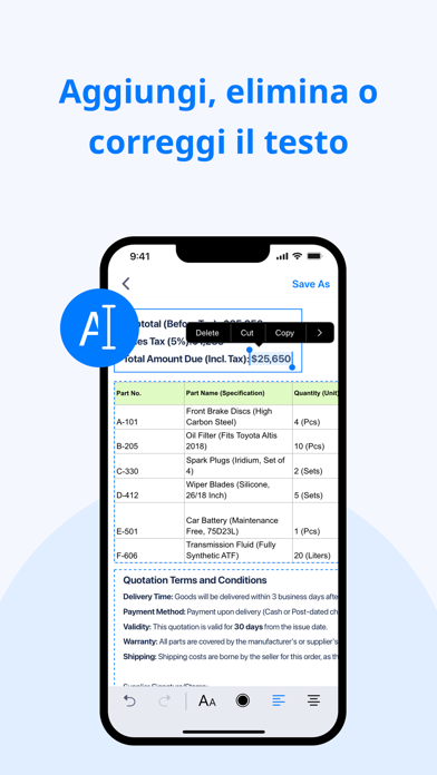 PDF Reader - Editor & Lettore screenshot 3