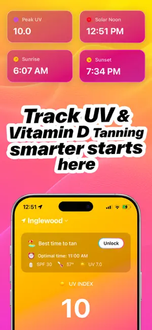 Sunscreen - UV & Tanning Aide iPhone screenshot 2