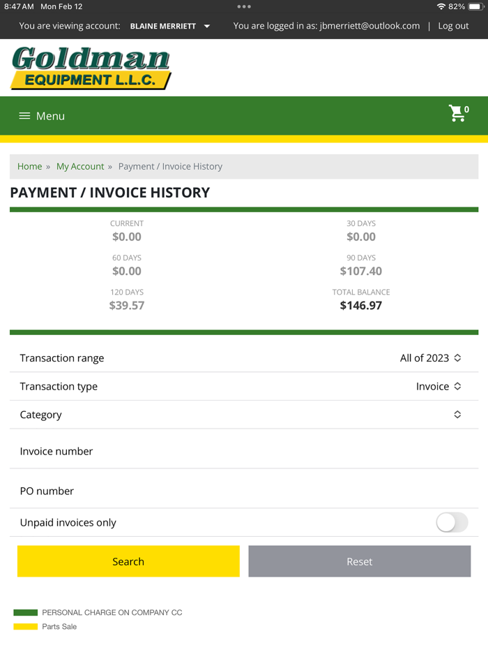 Goldman Customer Portal
