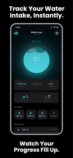 WaterLoop: Daily Water Tracker screenshot 1