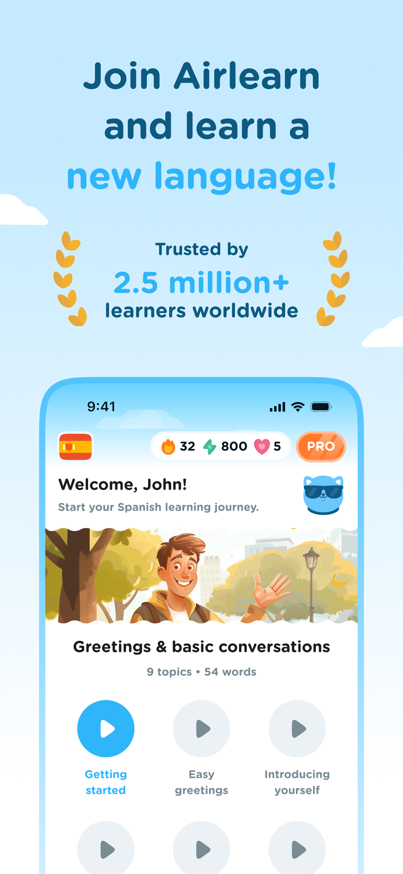 Airlearn - Language Learning
