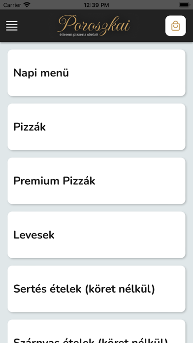 Poroszkai Étterem Screenshot