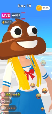 Streamer Rush: Dress & Impress iPhone screenshot