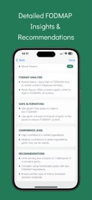 FODMAP Friendly AI Scanner screenshot