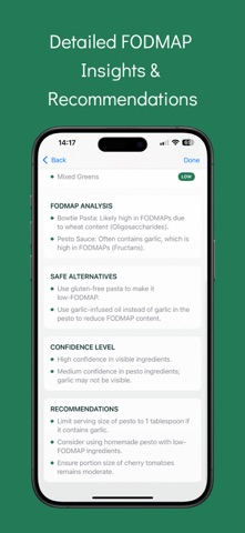 FODMAP Friendly AI Scanner Screenshot 3 of 5