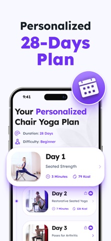 Chair Yoga for Seniors iPhone screenshot