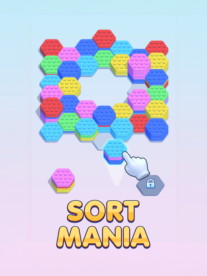 Hexago SortColor Brick Puzzle