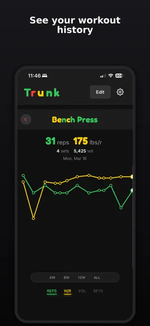 Trunk: Gym & Workout Tracker screenshot 4
