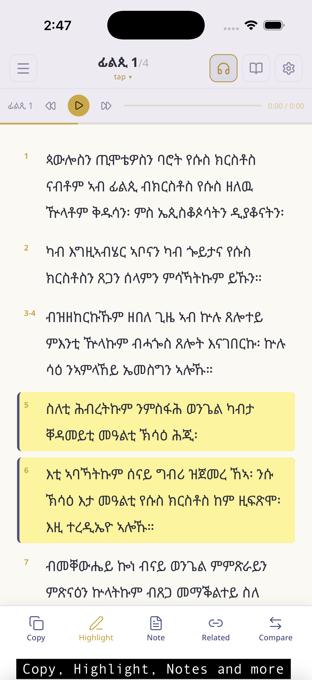 Tigrigna Bible App screenshot 8