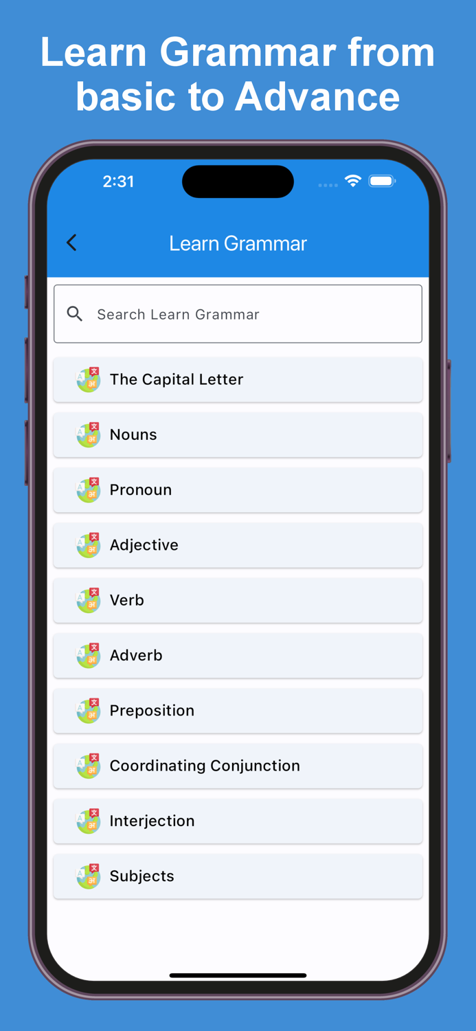 Learn English - Notes and MCQs