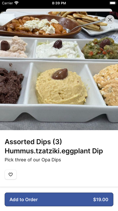 Opa Greek Restaurant iPhone screenshot 3 - Food & Drink app