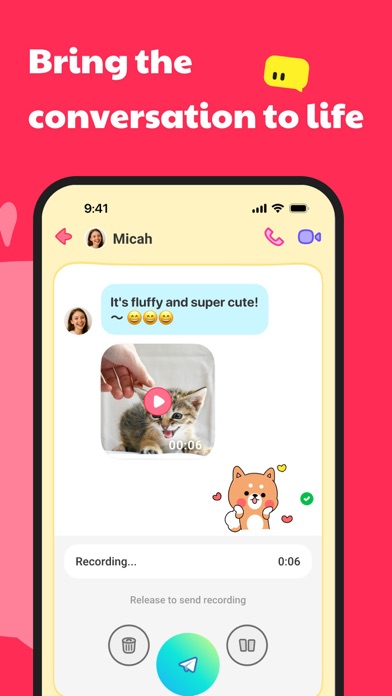 JusTalk Kids - Safe Messenger iPhone screenshot 9 - Social Networking app
