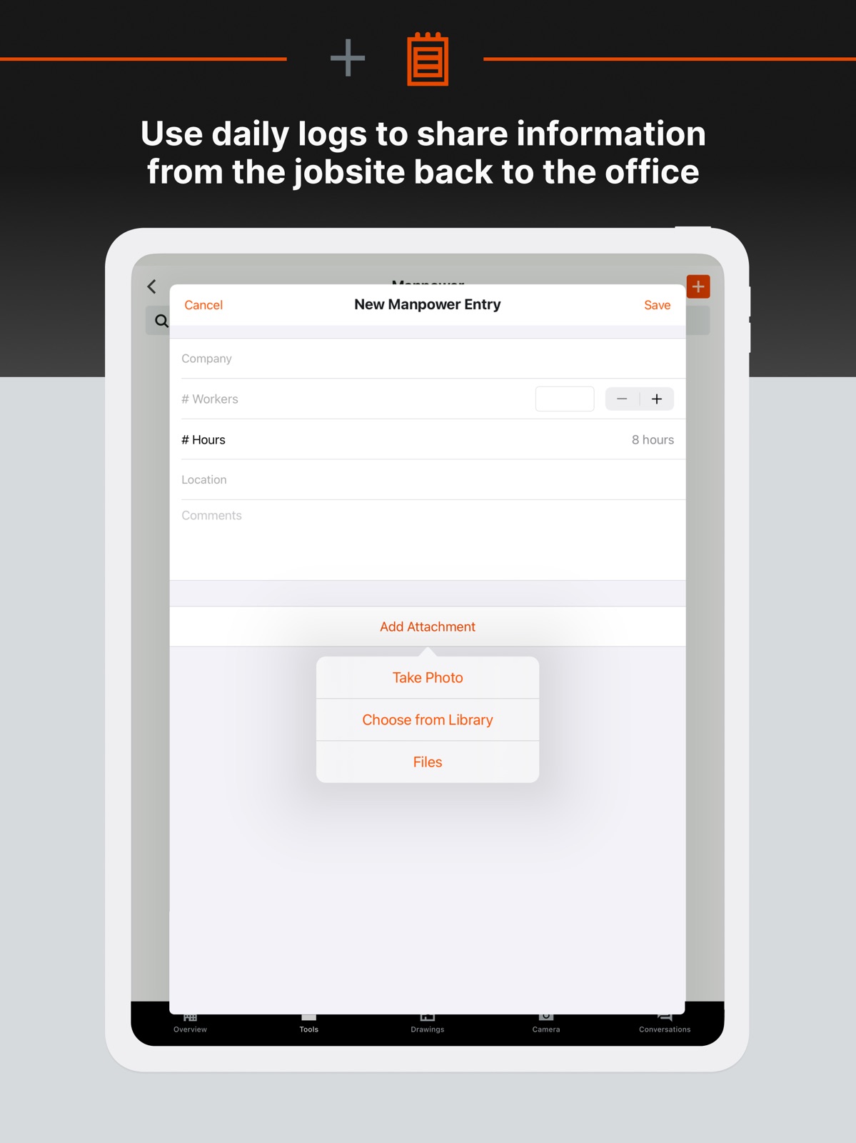 Procore ipad screenshot 4