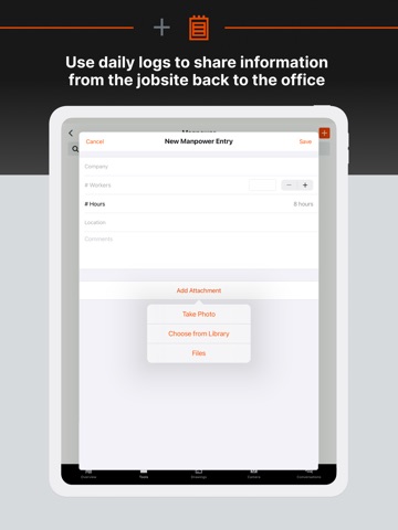 Procore iPad screenshot