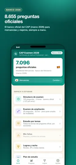 Capture d'écran de CAP Examen 2026 sur iPhone 1