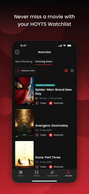 HOYTS Cinemas Australia screenshot 10 of 10