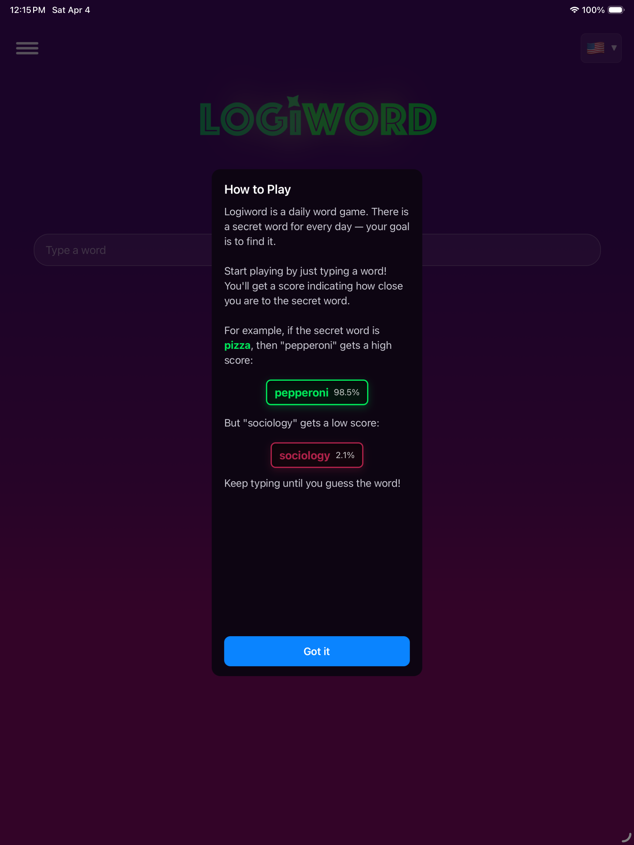 Logiword screenshot 9