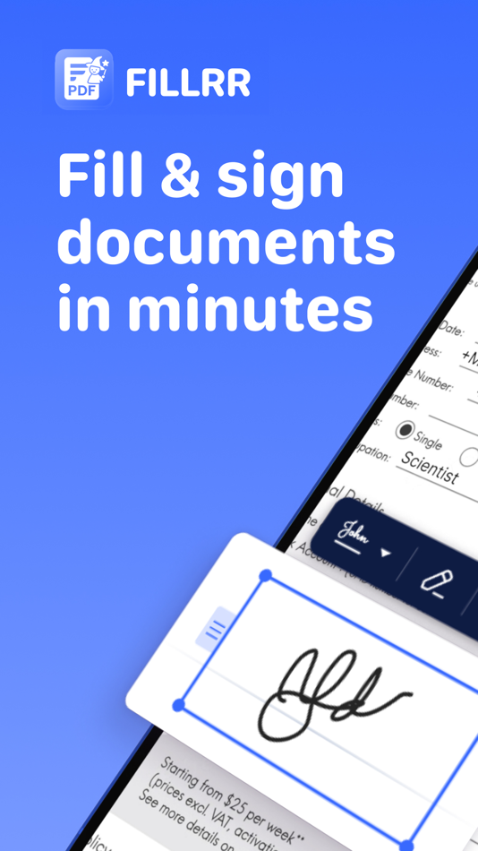 #1. Fillrr – PDF Fill & Sign Docs (macOS) 由: Fillrr LLC