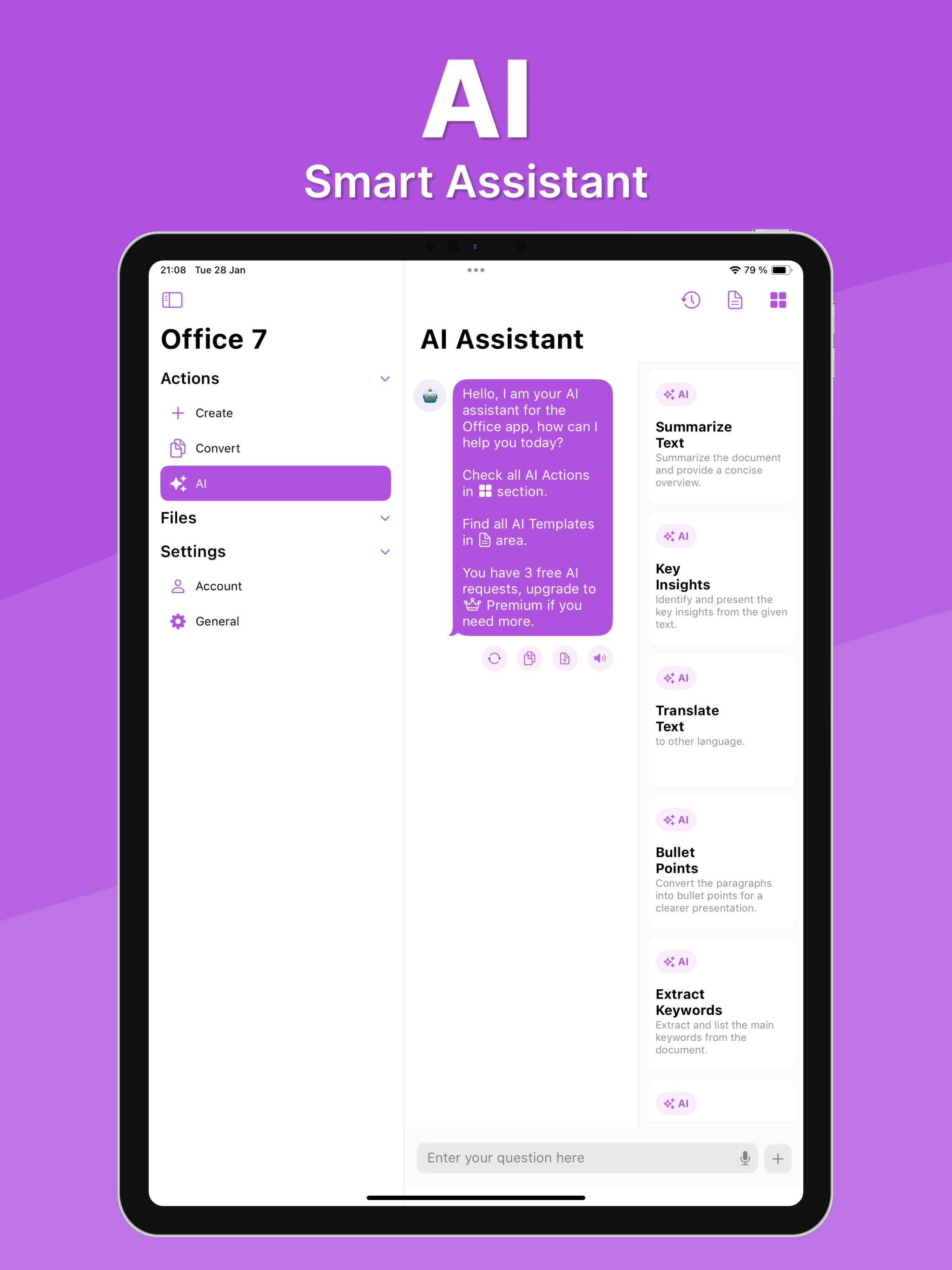 Office 7: Word, Sheets, PDF