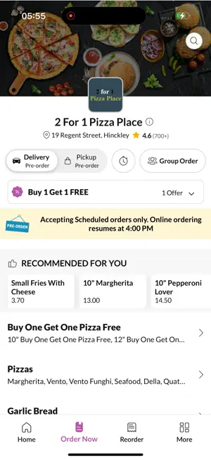 2 For 1 Pizza Place screenshot 2