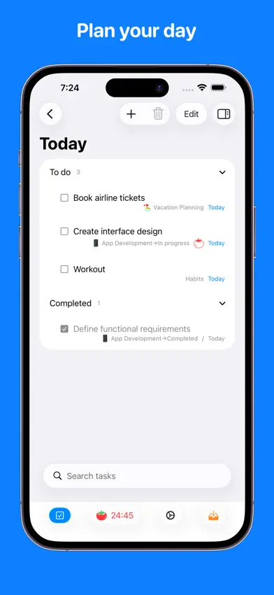 PomPadDo: task manager screenshot 2