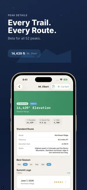 Peak Bagging Tracker - Cairn screenshot 3