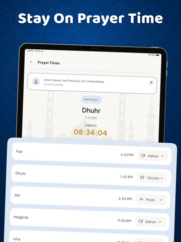 Qibla & Quran Prayer Companion iPad screenshot