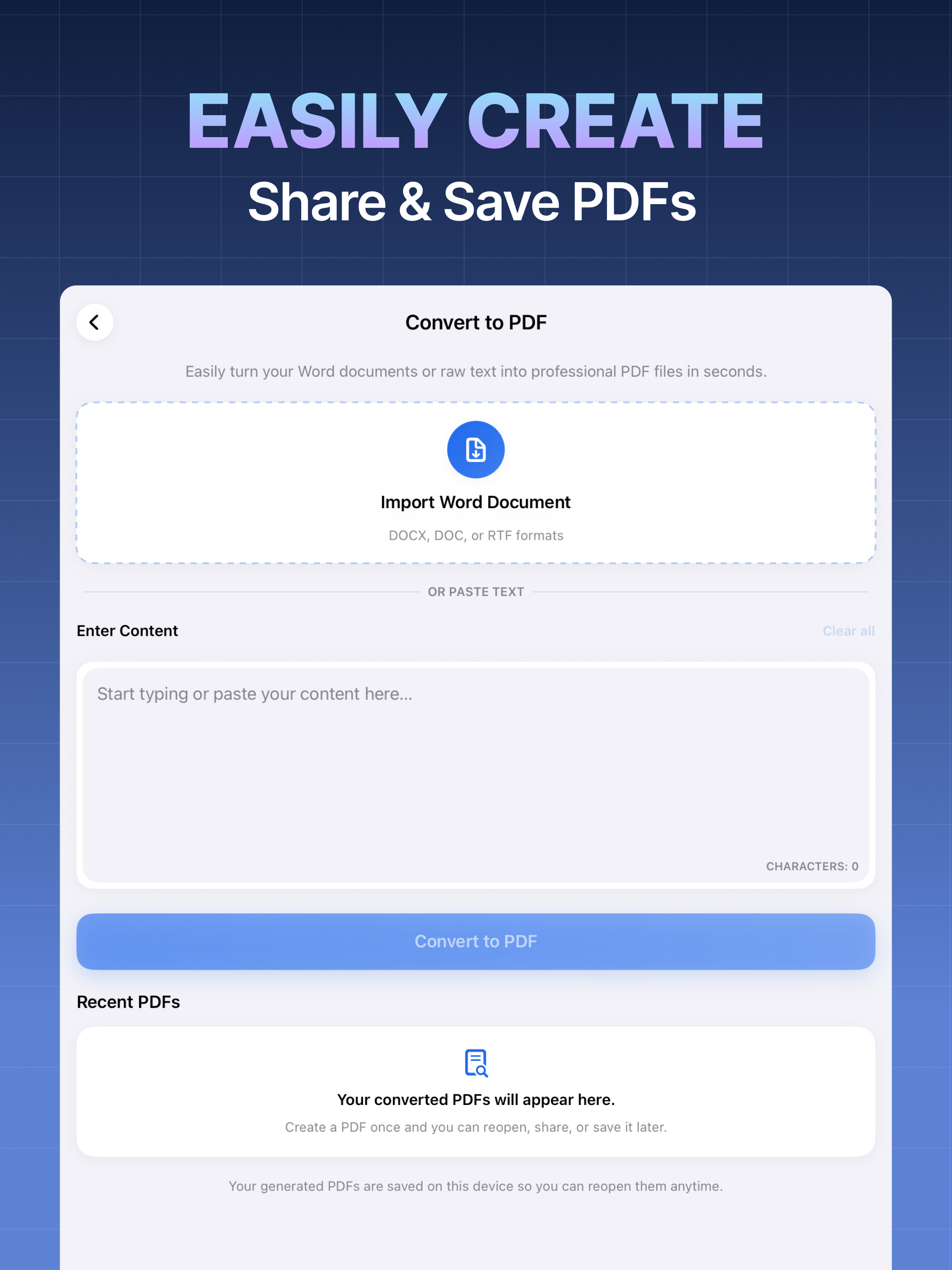 Chat PDF: PDF Maker