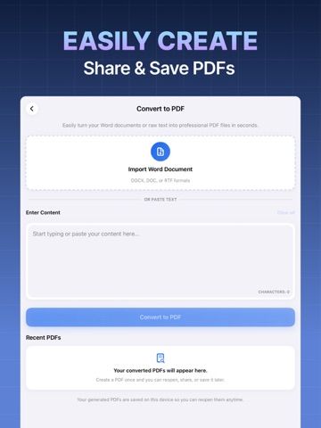 Chat PDF: PDF Maker iPad screenshot