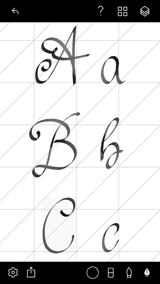 #2. Tayasui Calligraphy - Cursive (iOS) 来自: SKETCHES SRL