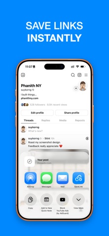 Bookmark App: SaveLinks Screenshot 1 of 5