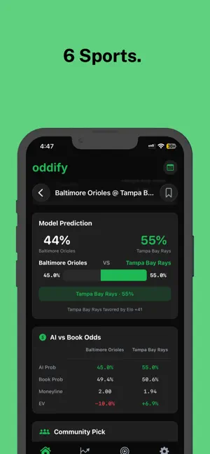 Oddify - Sports Predictions iPhone screenshot 4