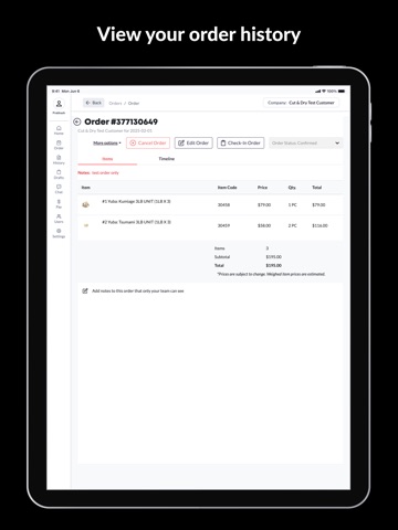 Solex Fine Foods iPad screenshot