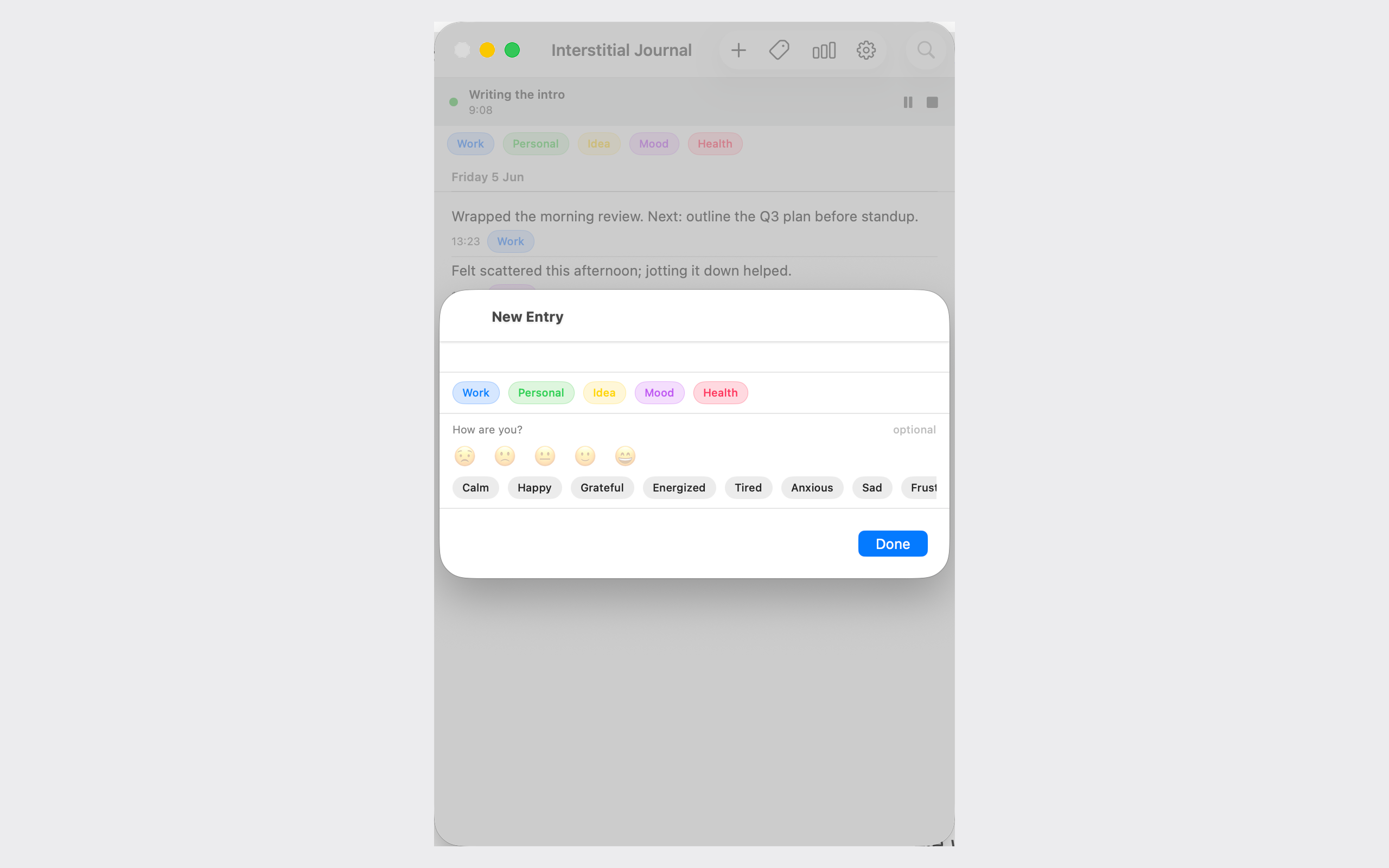 Interstitial Journal App screenshot 9
