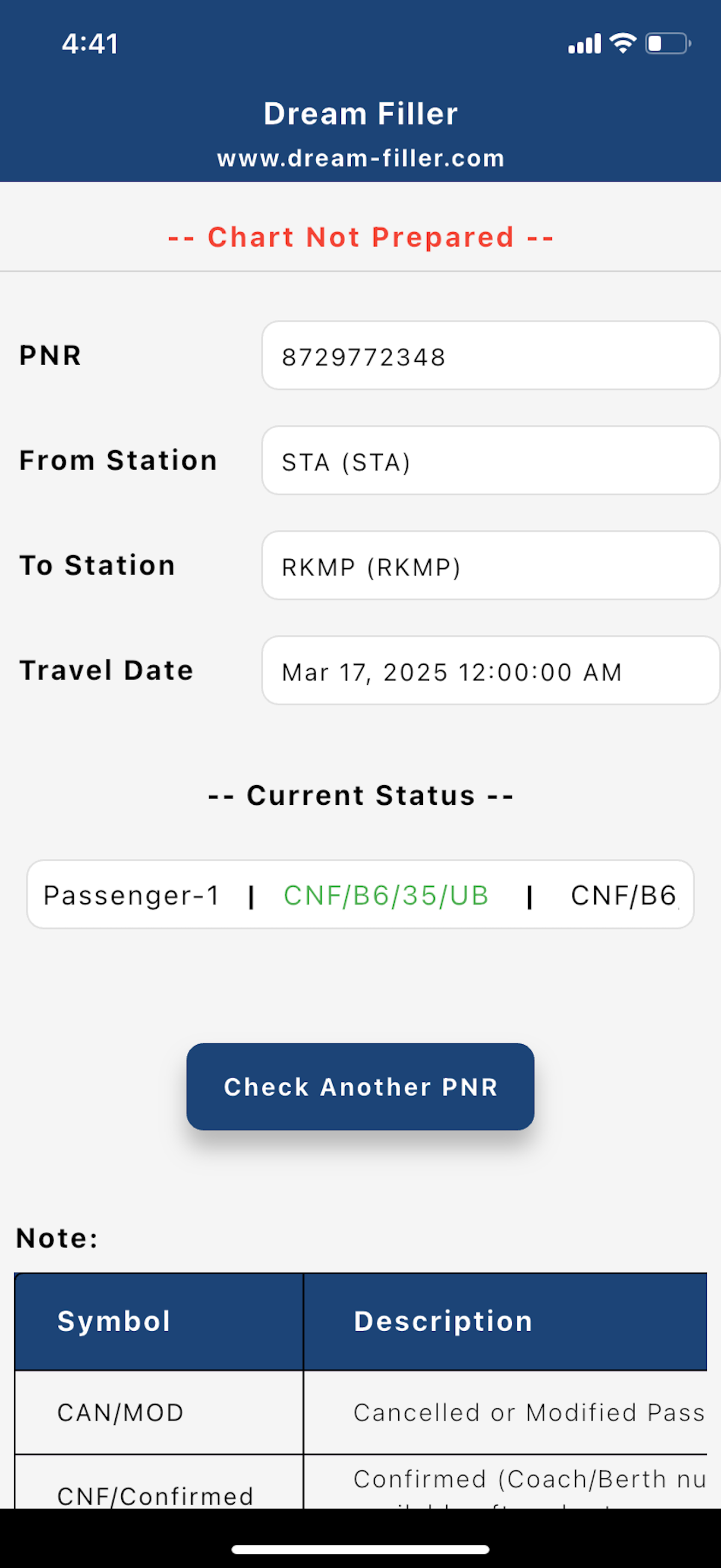 PNR Status - Seat Availability screenshot 3