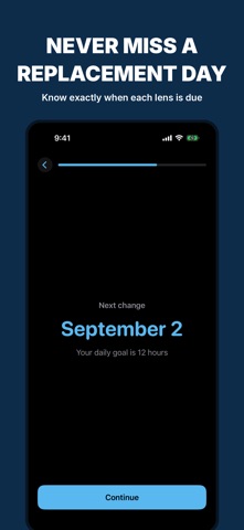 LensMinder: Contact Lens Timer iPhone screenshot