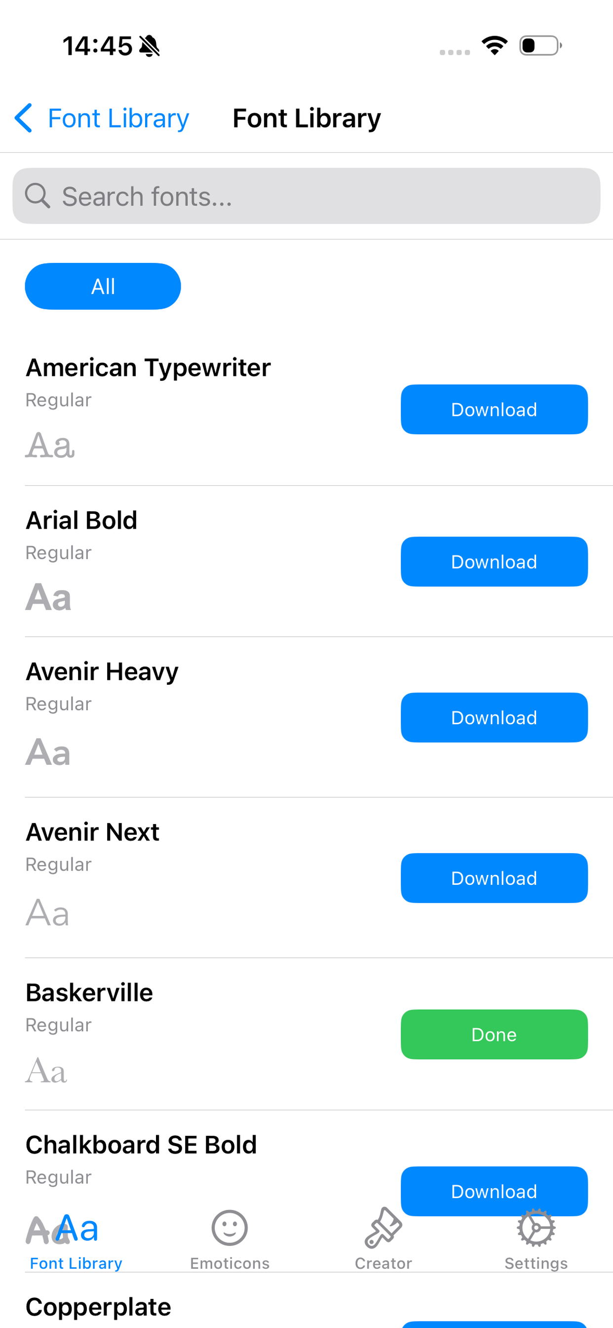 Fonts - Install Font,Keyboard screenshot 3